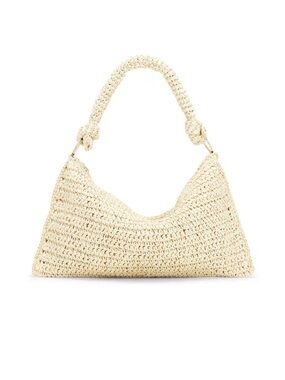 8 Other Reasons Cream Woven Shoulder Bag